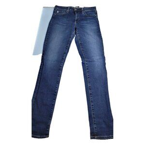 AG Adriano Goldschmied B-Type 02 Cigarette Jeans Women’s 26x30 Mid Rise Blue Str